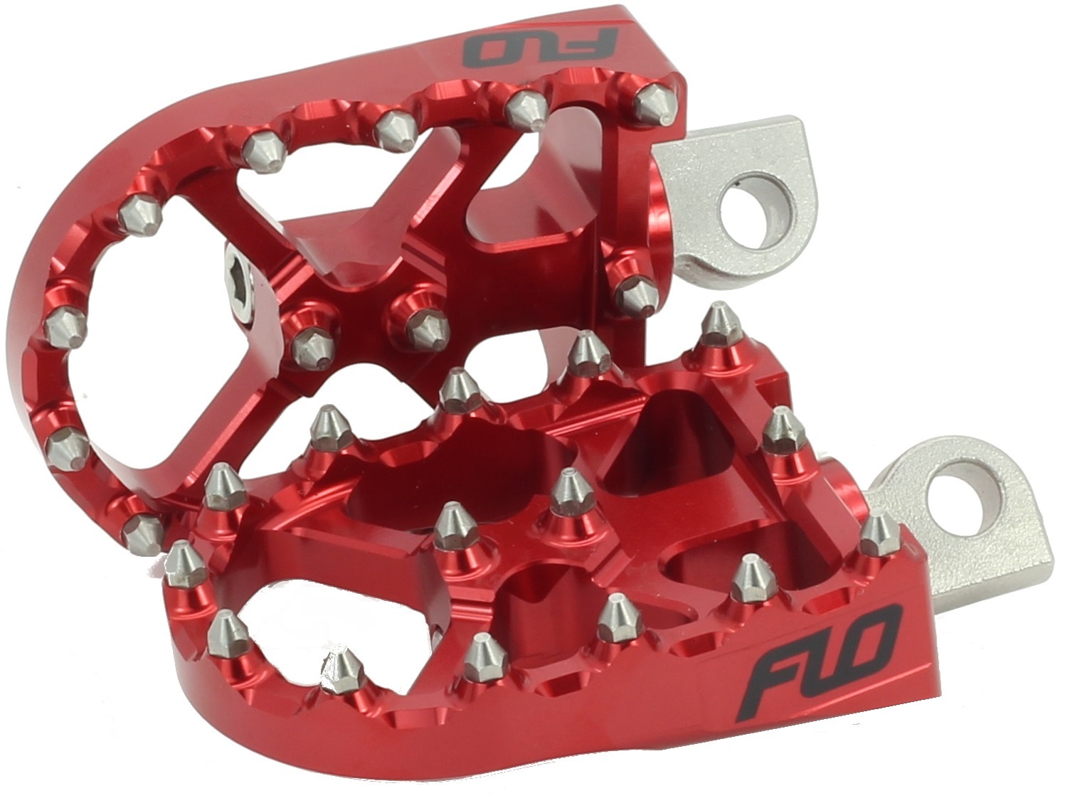 BMX Style Footpegs - Red - Image 3