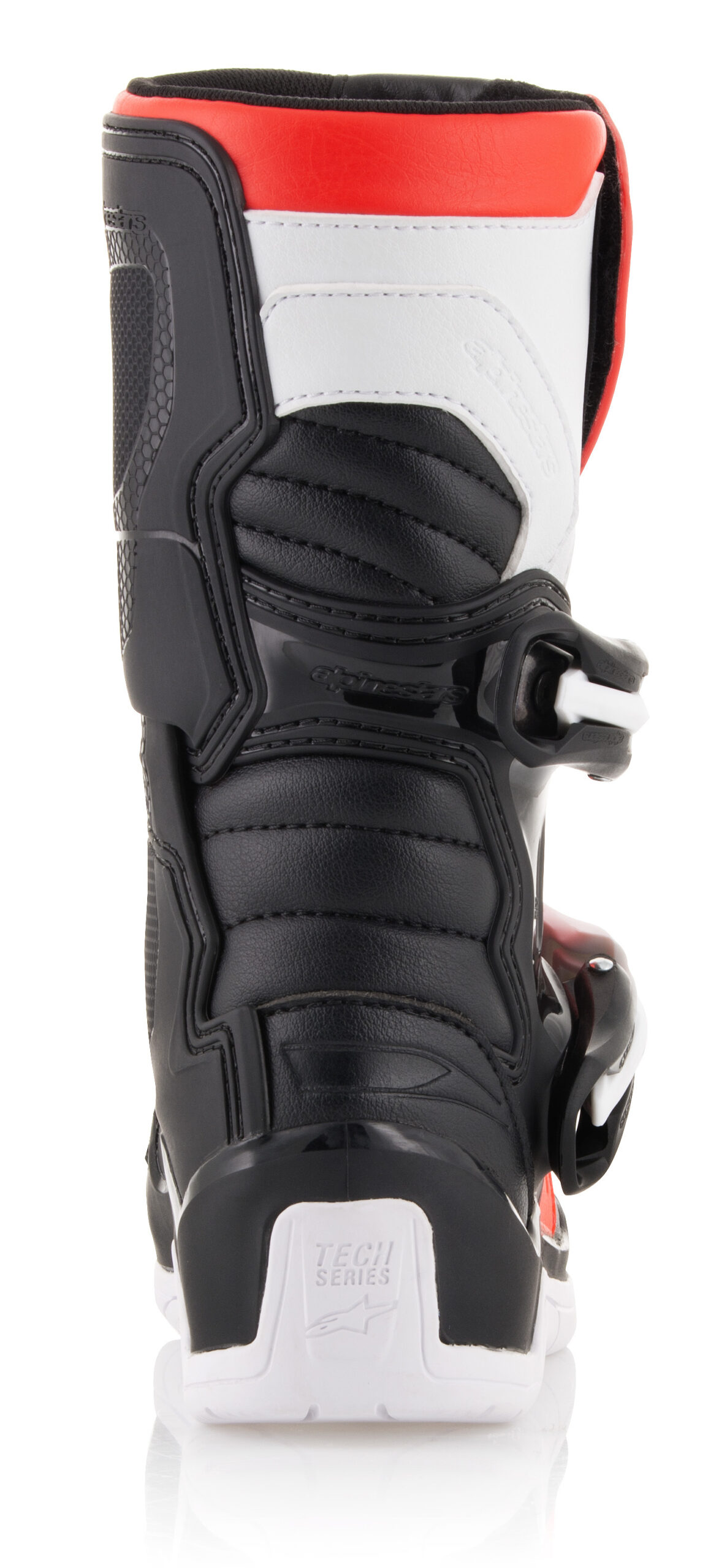 Tech 3S Kids MX Boots Black/White/Red Size T10 - Image 7