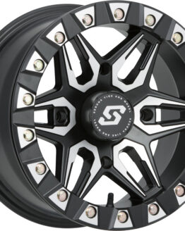 Sedona Split 6 Beadlock Wheel 14x7 4/156 4+3 Black Machined