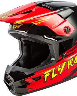 Fly Racing Youth Kinetic Surge Helmet Black/Red/Yellow YM
