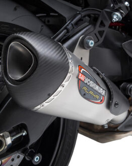 Alpha T Slip-On Exhaust SS/Carbon Cap Works Finish Fits GS1000S Katana