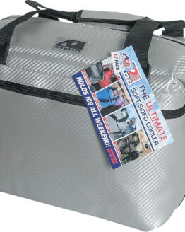 Carbon Cooler 24/PK Silver 17"X10"X12"