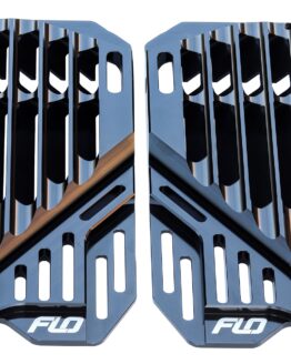 FLO Motorsports High Flow Radiator Braces Black For Yamaha YZ/WR 2018-2024