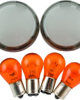 Biker's Choice Smoked TS Lens & Amber Bulb Kit