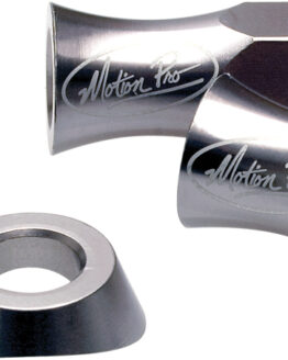 Motion Pro Liteloc Rim Lock Nut & Beveled Washer Kit, Silver (Pair)