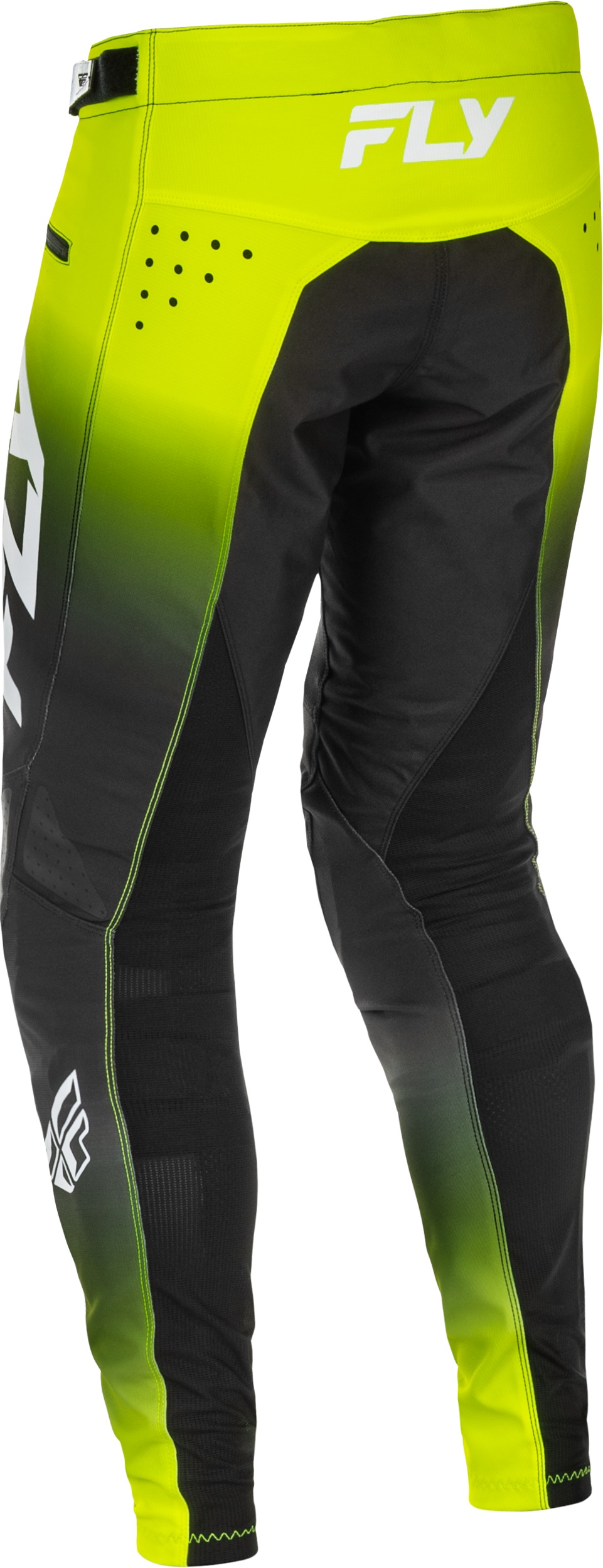 Fly Racing Youth Rayce Bicycle Pants Lime/Black/White 24 - Image 4