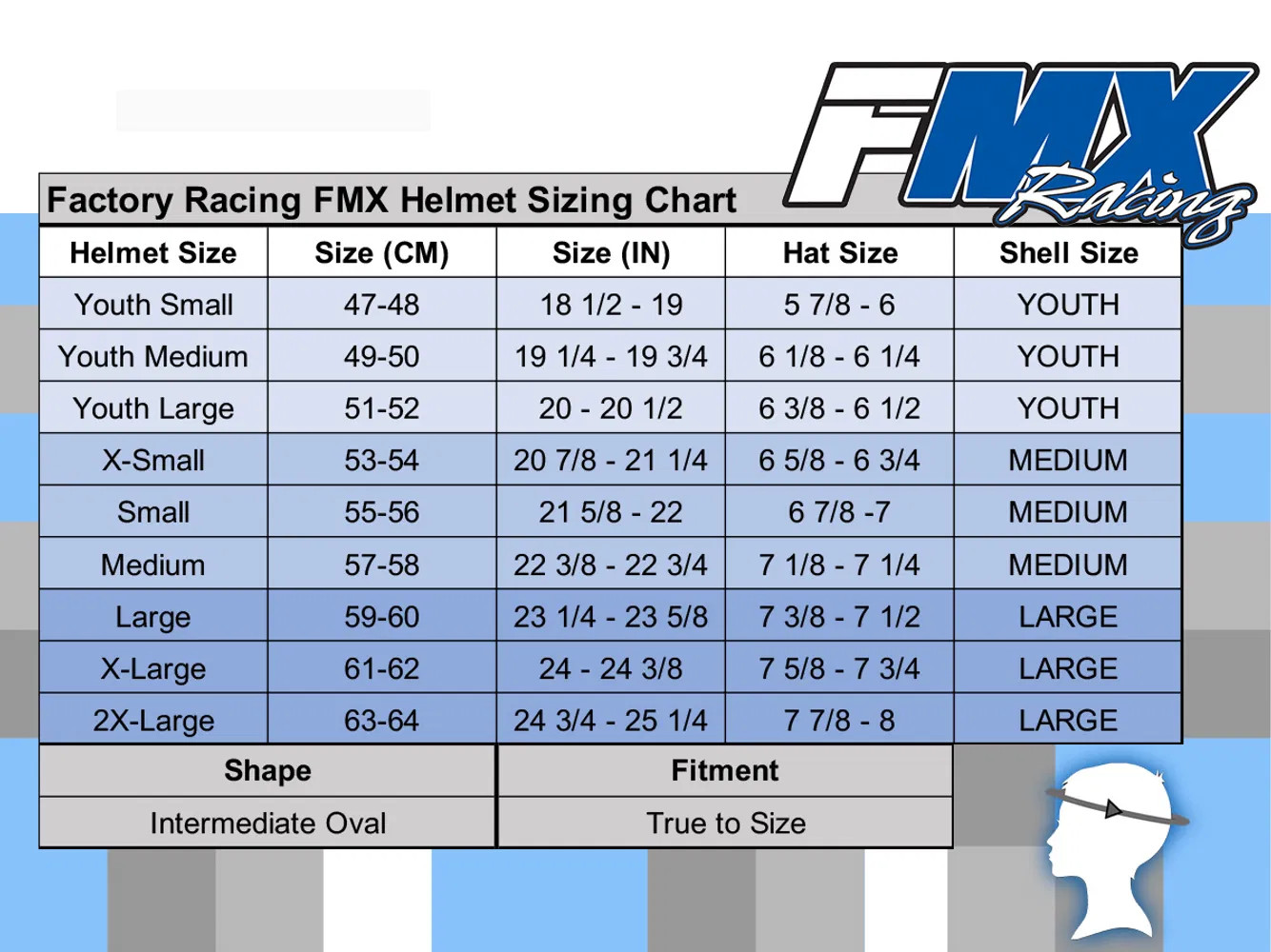 FMX N-600 2X-Large Motocross Helmet, White & Blue, Double D Closure, DOT - Image 3