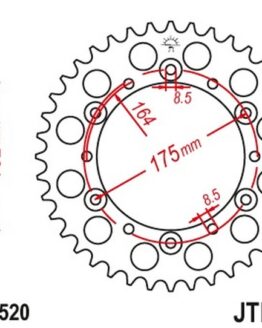 Steel Rear Sprocket - 51 Tooth 520