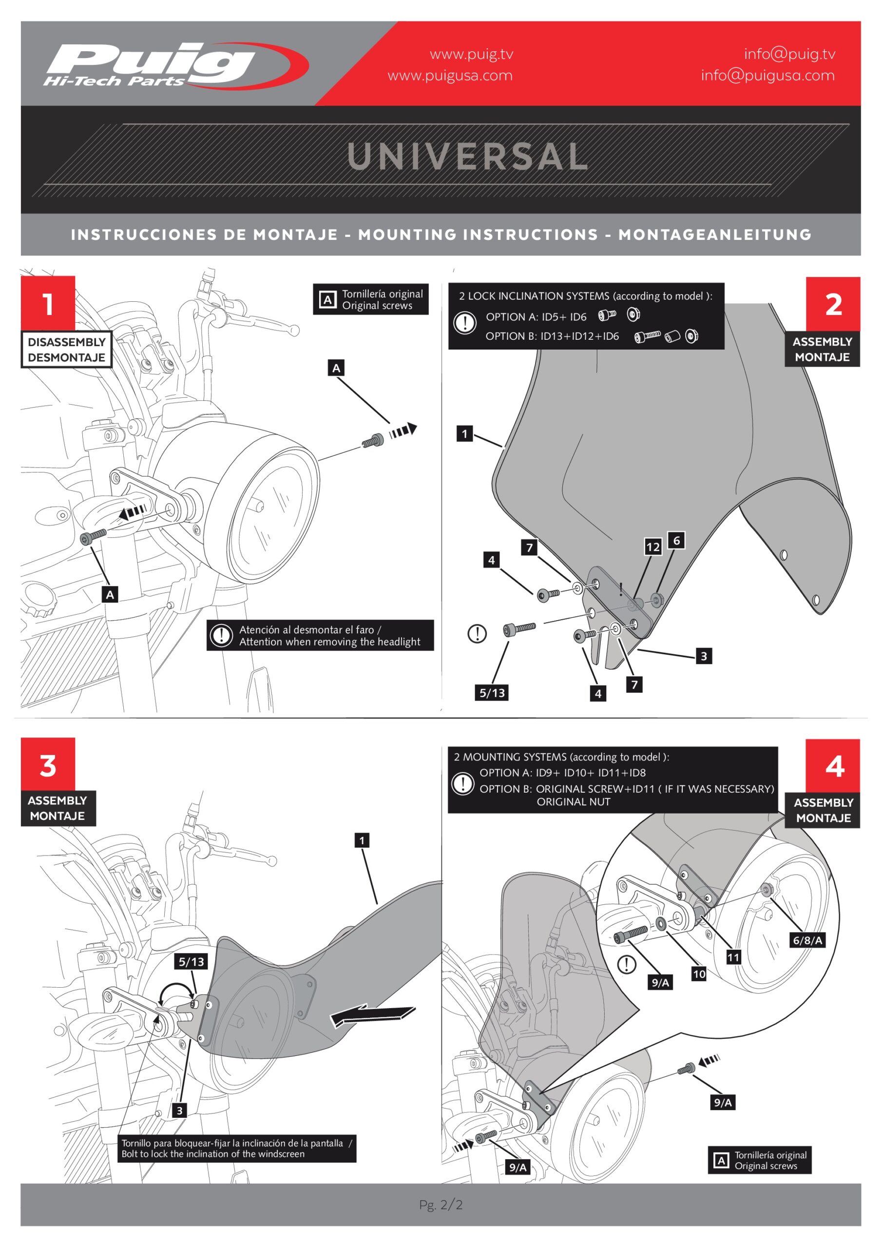 Universal Windscreen adjusts for headlights that are about 8" - Image 4
