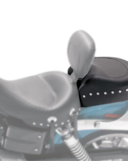 Wide Studded Pillion Pad - Black