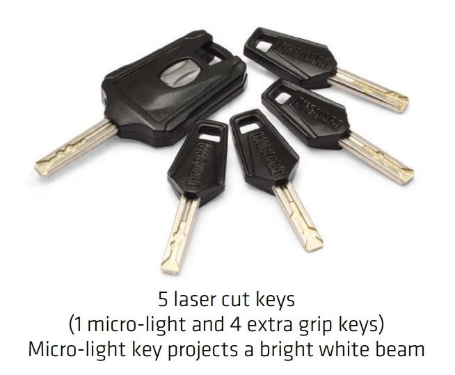 OnGuard Rottweiler 6' 25mm Armored Cable Lock for Motorcycle Scooter ATV Bicycle - Image 3