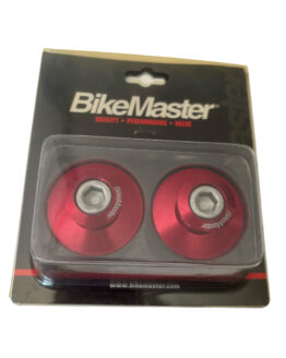 Bikemaster M10 Red Aluminum Spools Fits Kawasaki