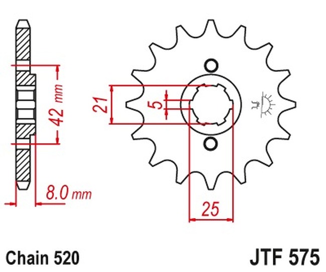 Front CS Sprocket - 14 Tooth 520 - Image 3