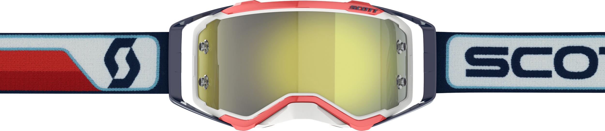 Prospect Goggles Red/White Yellow Chrome Works Lens - Image 3