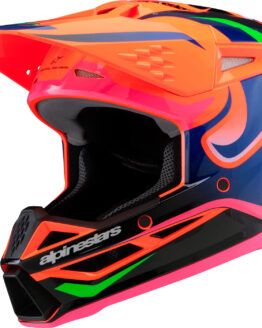 Alpinestars SM3 Youth Deegan Helmet YM Orange/Purple/Pink