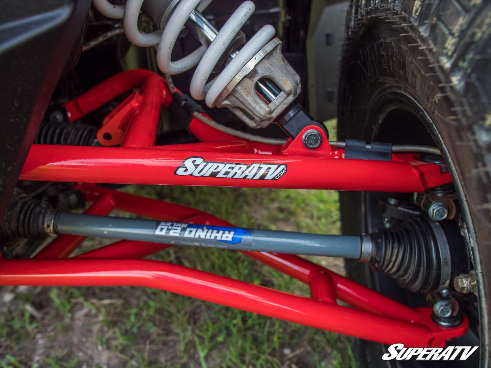 High Clearance Front Lower A-Arms Red w/ STD Joints For 14-21 RZR XP 1000 - Image 8