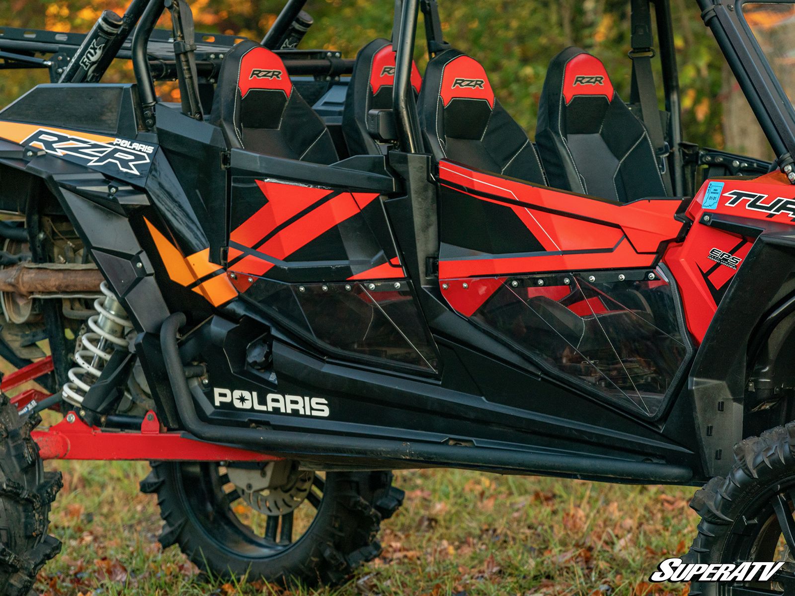 SuperATV Clear Lower Doors Polycarbonate For 18-20 Polaris RZR S4 900 - Image 4