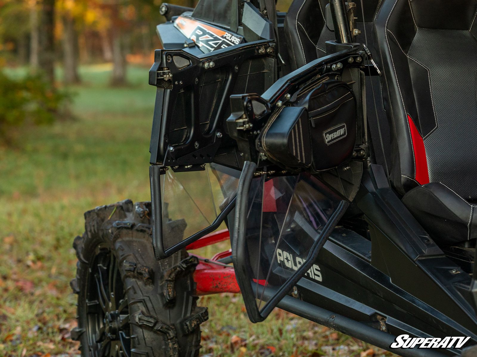 SuperATV Clear Lower Doors Polycarbonate For 18-20 Polaris RZR S4 900 - Image 6