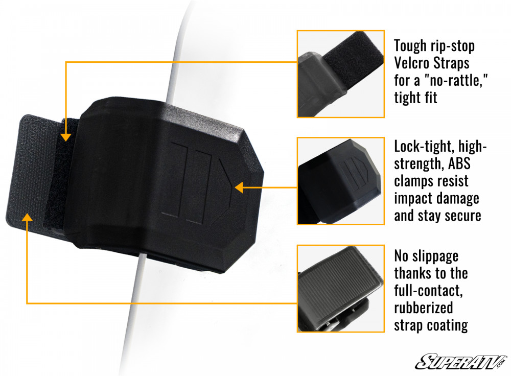 SuperATV Scratch-Resistant Vented Full Windshield For 16-21 Can-Am Defender - Image 3
