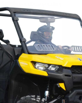 SuperATV Scratch-Resistant Vented Full Windshield For 16-21 Can-Am Defender