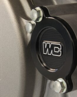 Works Connection Black Oil Filter Cover Fits 16-22 Kawasaki KX450