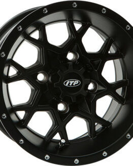 HURRICANE WHEEL 14X7 4/137 5+2 BLACK 12MM TAPPERED